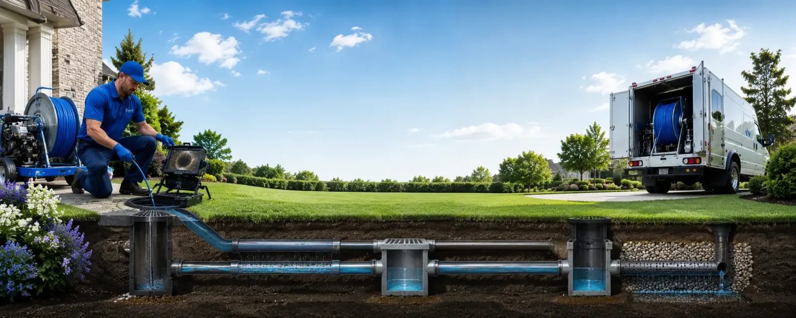 Outdoor drain cleaning information for Fifty Lakes, MN